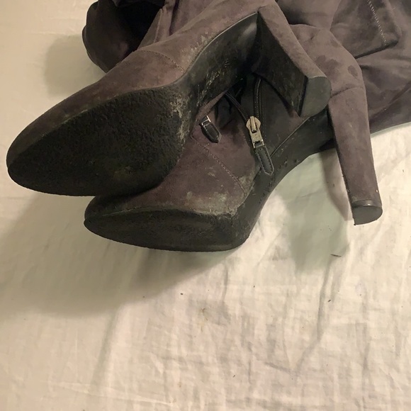 Sam Edelman Kent suede over the knee thigh high boots shoes women's 7.5 - Picture 7 of 8